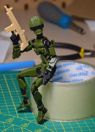 Робот конструктор, подвижная фигурка, игрушка, сувенир dummy 13, lucky 13, дими 13 "солдат"