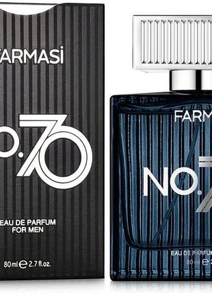 Чоловіча парфумована вода farmasi no.70, 80мл