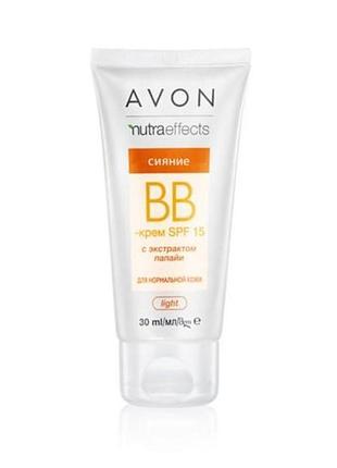 Bb-крем avon «сияние» из spf 15, light/ светлый, 30 мл