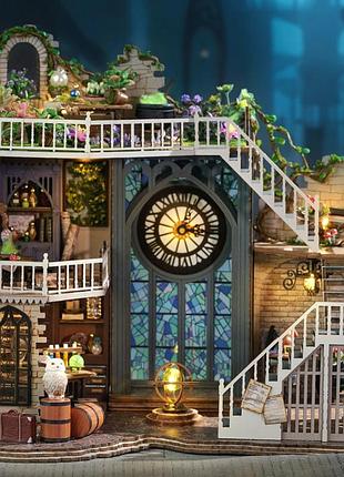 Румбокс магический двухэтажный дом 3d конструктор diy roombox lv-003 + купол