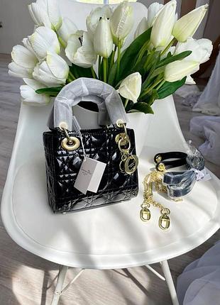 Кожаная сумочка dior для девушки брендовая городская сумка через плечо для женщины диор черный