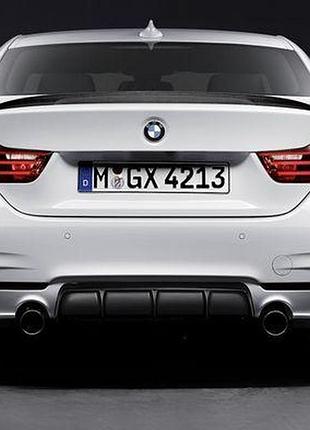 Задний диффузор m performance для bmw f32 4-серия