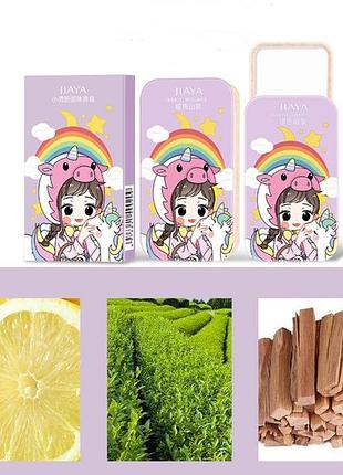 Сухі тверді парфуми без спирту лимонний чай