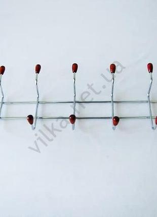 Вешалка профиль с деревянным крючком из семи, l 55,5cm forkopt