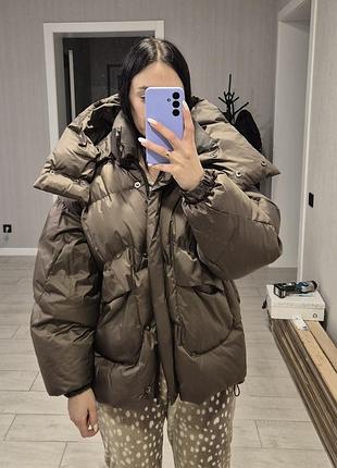 Курточка зимова коричнева