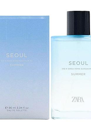 Zara seoul summer 90 мл. чоловіча туалетна вода
