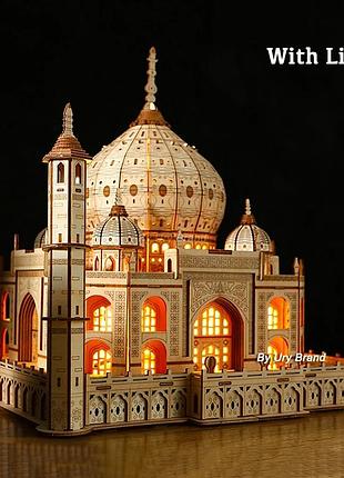 Дерев'яний пазл 3д robotime mechanical 3d persial love palace taj mahal палац тадж махал lg904