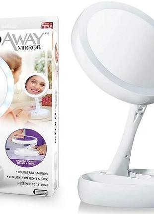 Косметичне дзеркало для макіяжу my fold away mirror з підсвічуванням