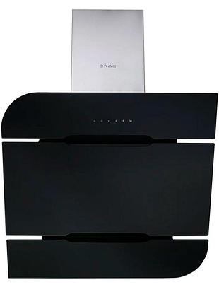 Вытяжка декоративная наклонная perfelli dns 6793 b 1100 bl led strip