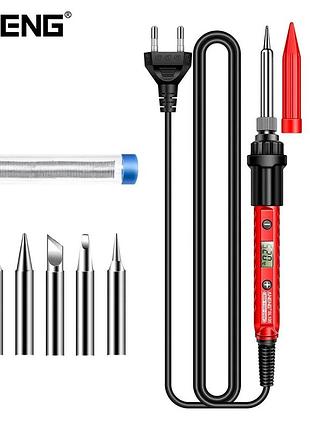 Электрический паяльник aneng sl105 с экраном, 60вт