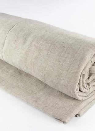Ковдра з льону (тканина льон) розмір 170х205 см, сіра