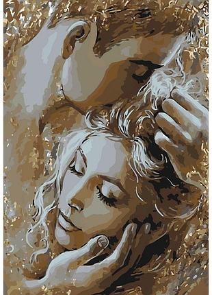 Картина по номерам золотые обьятья идейка 35 х 50 кно4563