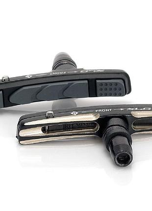 Тормозные колодки картриджные для велосипеда v-brake xlc v-08, 4шт, 72 мм, универсальные лучшая цена с быстрой