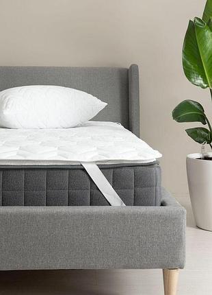 Наматрасник защитный nordic сomfort 80х190 см ideia пл 150 гр/м2 с резинками по углам антиаллергенный белый