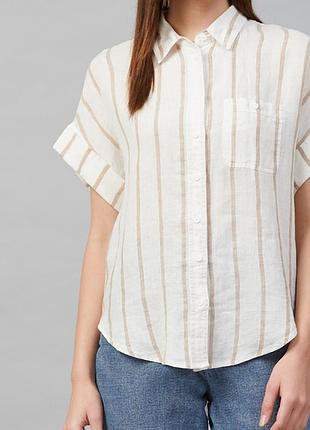 Рубашка оверсайз 100% лен.