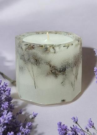 Лавандовая нежность - свеча 5*5,5 см, 15 часов горение, с ароматом корица
