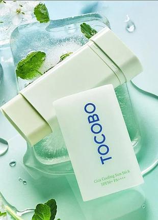 Солнцезащитный стик с охлаждающим эффектом,18 г. tocobo cica cooling sun stick spf50+ pa++++