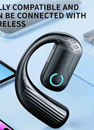 Bluetooth гарнитура с микрофоном и вращением на 180°