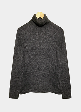 Кашеміровий светр водолазка сірого кольору