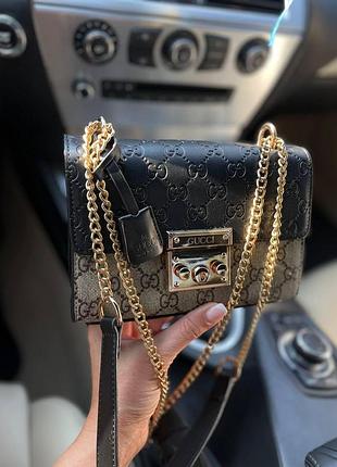 Шкіряна сумочка клатч для дівчини жіноча сумка міні gucci брендова міська сумка через плече для жінки гуччі