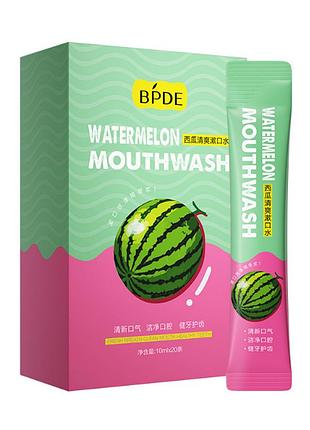 Ополаскиватель для полости рта со вкусом кавун bpde watermelon mouthwash 10 ml.