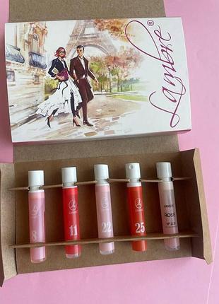 Подарочный набор миниатюр женских духов ламбре "сладкий соблазн" (духи 5х1,2 мл) / набор сладких духов