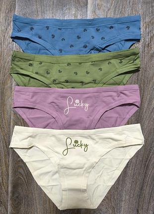 Изысканные хлопковые трусики, набор s,м,l,xl obrana/anabel arto