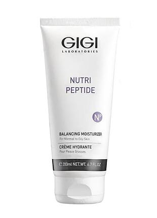 Зволожуючий крем для жирної шкіри gigi nutri peptide balancing moisturizer normal to oily розпив, 20 мл