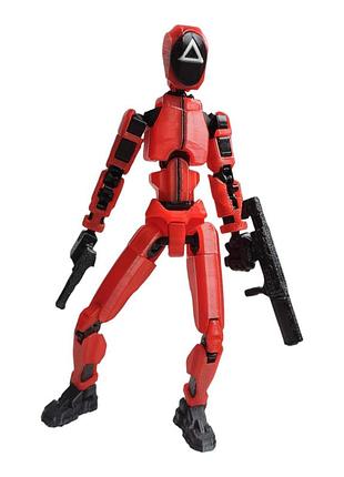 Детская игрушка робот фигурка охранник тригольник / игра в кальмара (squid game)