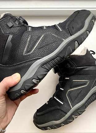 Черевики трекінгові зимові жіночі чорні run 37 розмір | устілка 24,5 см | система boa