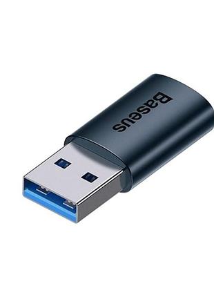 Переходник baseus ingenuity series mini usb 3.1 to type-c (zjjq000101) blue
