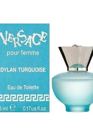 Versace dylan turquoise pour femme туалетная вода (мини)
