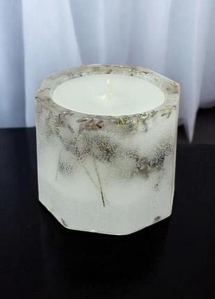 Лавандовая нежность - свеча 5*5,5 см, 15 часов горение, с ароматом бабл-гам