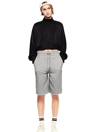 Распродажа! стильный сатиновый кроп-топ zara, сатин, рр m-l