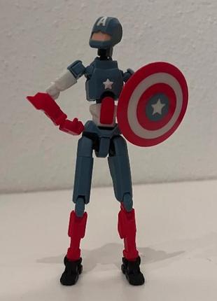 Робот dummy 13, подвижная детская фигурка, вселенная marvel, капитан америка
