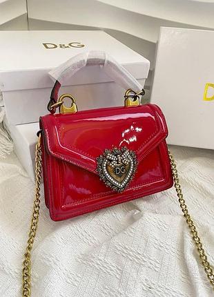 Шкіряна сумочка dolce gabbana для дівчини брендова міська сумка через плече для жінки дольче габбана жіноча сумка