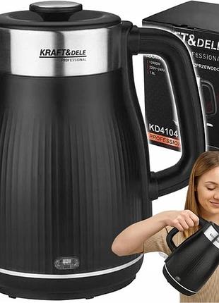 Электрический чайник 2400 вт 1,8 л kraft&dele kd4104