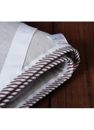 Наматрасник з льону (тканина льон) 180х200 см., сірий