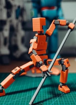 Робот lucky 13 шарнирная игрушка, подвижная фигурка, новинка лаки 13