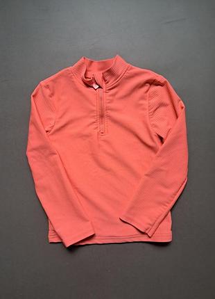 Яркий спортивный лонг на молнии