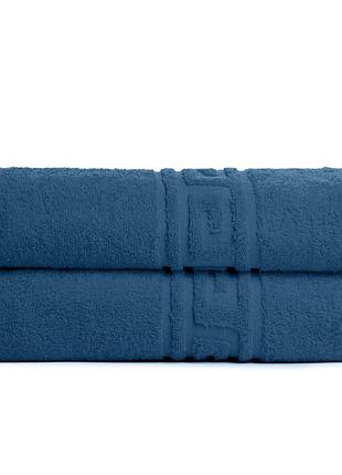 Рушник махровий 70х135 см джинс
