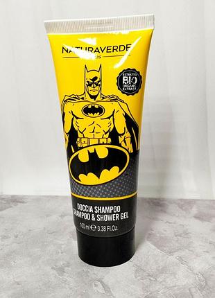 Дитячий шампунь та гель для душу 2 в 1 naturaverde batman 100 мл.