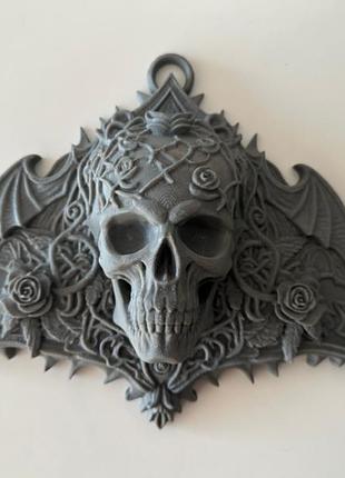 Декор "готичний череп з трояндами"