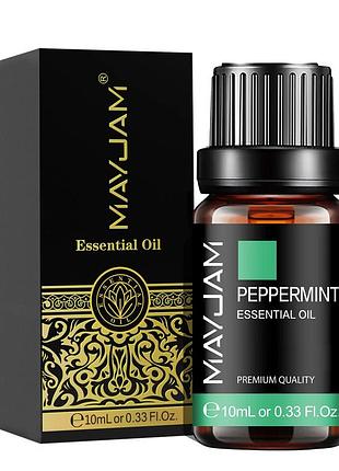Эфирное масло mayjam - перечная мята 10ml натуральное премиум 10мл для увлажнителя бани сауны ванной перцева мята