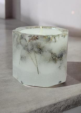 Лавандовая нежность - свеча 5*5,5 см, 15 часов горение, с ароматом ваниль