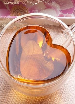 Набор чашек love с двойными стенками 2шт 80мл