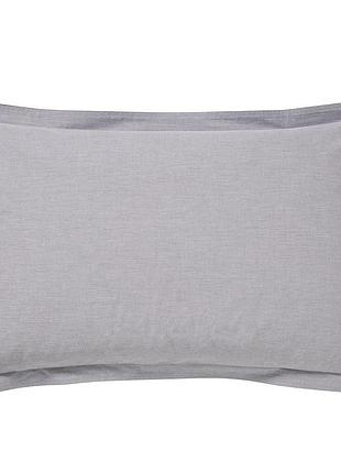Наволочка полулен "оксфордская" 50х70 см, серая