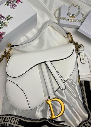 Кожаная сумочка седло dior для девушки брендовая городская сумка через плечо для женщины диор женская сумка