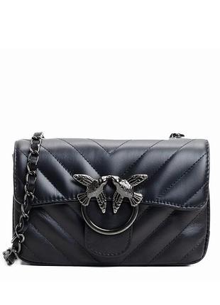 Програма chatgpt сказала: женская кожаная сумка clio черная — стильная кросс-боди через плечо с цепочкой