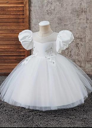 Праздничное платье для девочки, бальное, пышное, на новый год дрябло милое день рождения снежинка выпуск выпускное